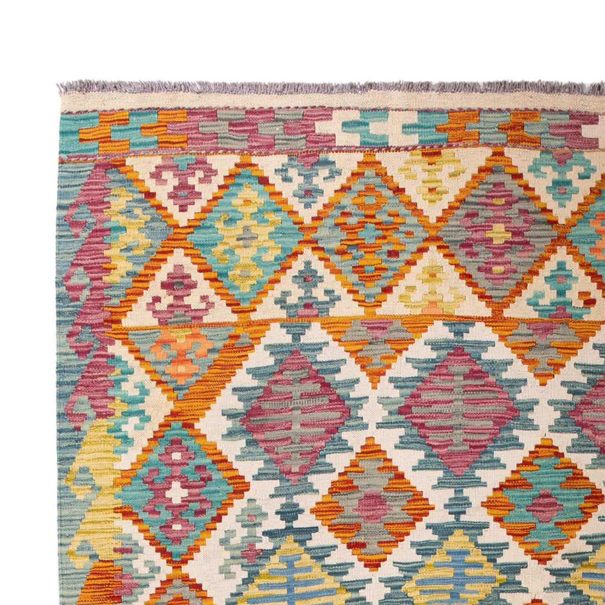 Alfombra Kelim - Splash - 298 x 198 cm - multicolor