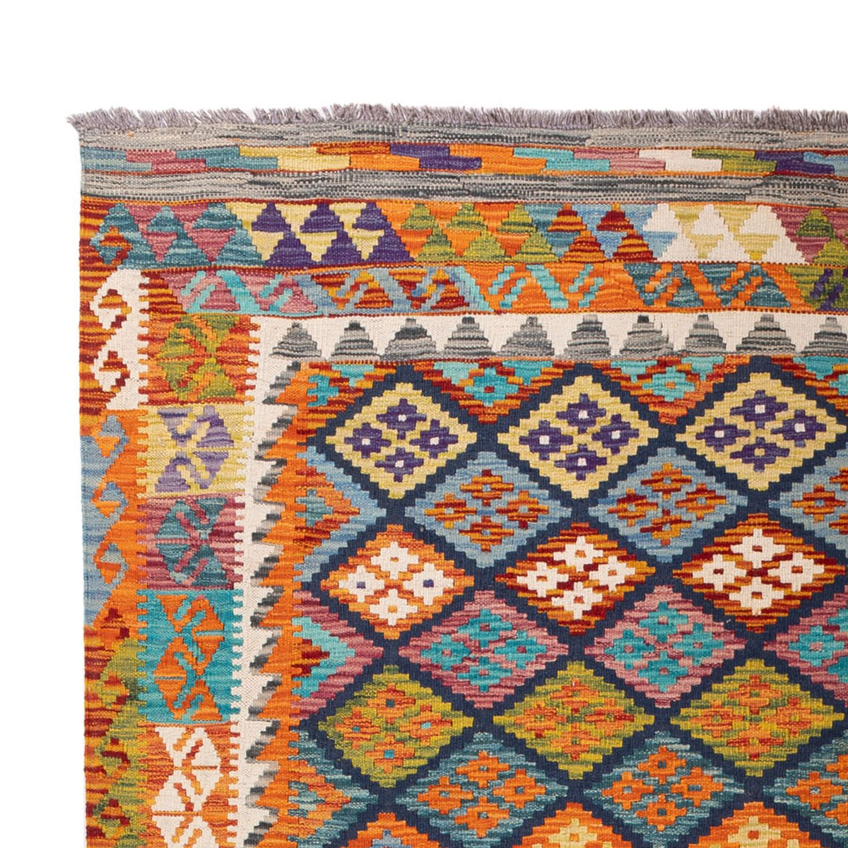 Alfombra Kelim - Splash - 290 x 199 cm - multicolor