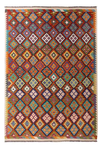 Kilim Maimana Alfombra 210x293cm - Alfombra de lana