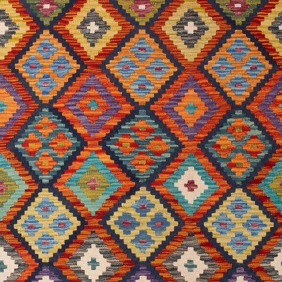 Alfombra Kelim - Splash - 293 x 210 cm - multicolor