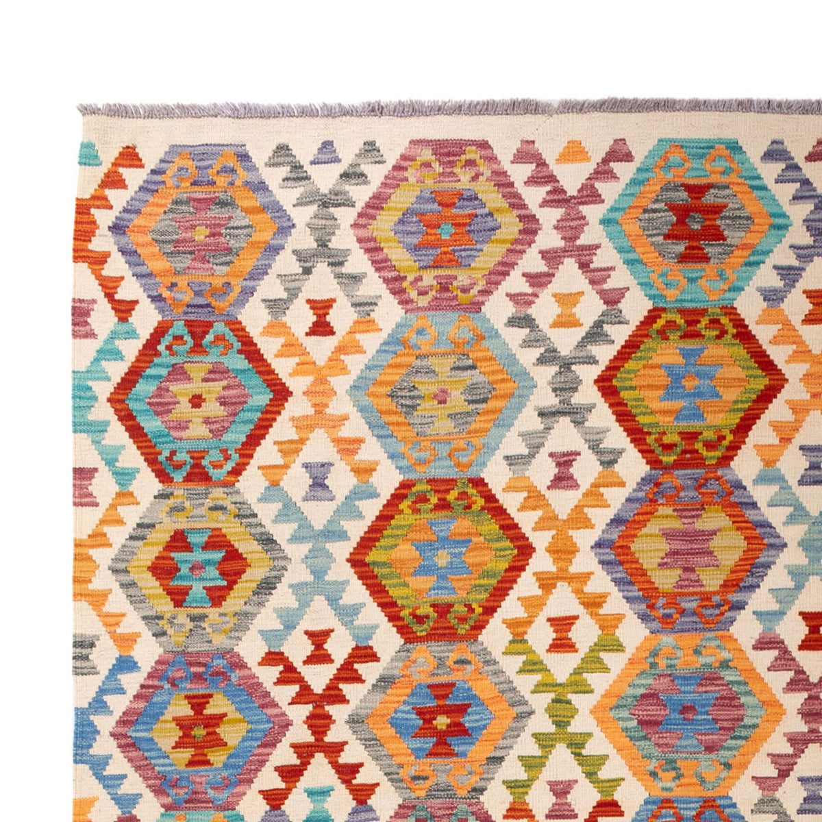 Alfombra Kelim - Splash - 294 x 210 cm - multicolor