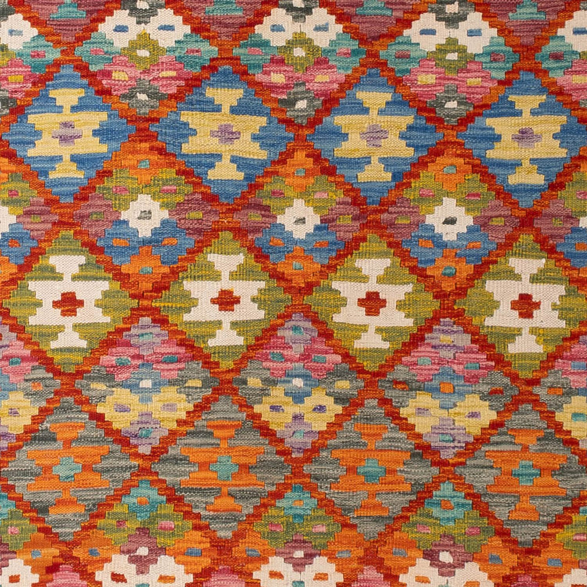 Alfombra Kelim - Splash - 293 x 210 cm - multicolor