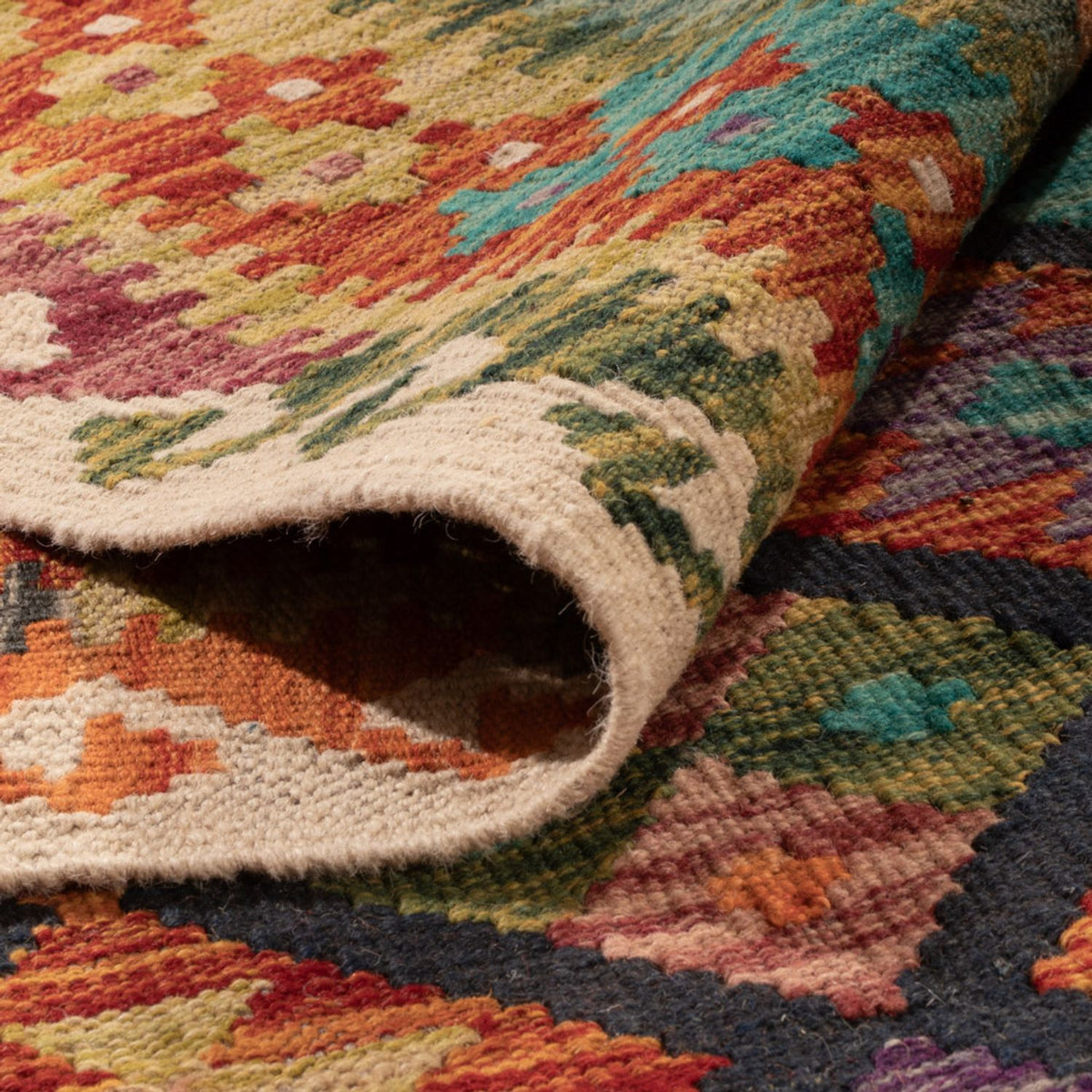 Alfombra Kelim - Splash - 295 x 207 cm - multicolor