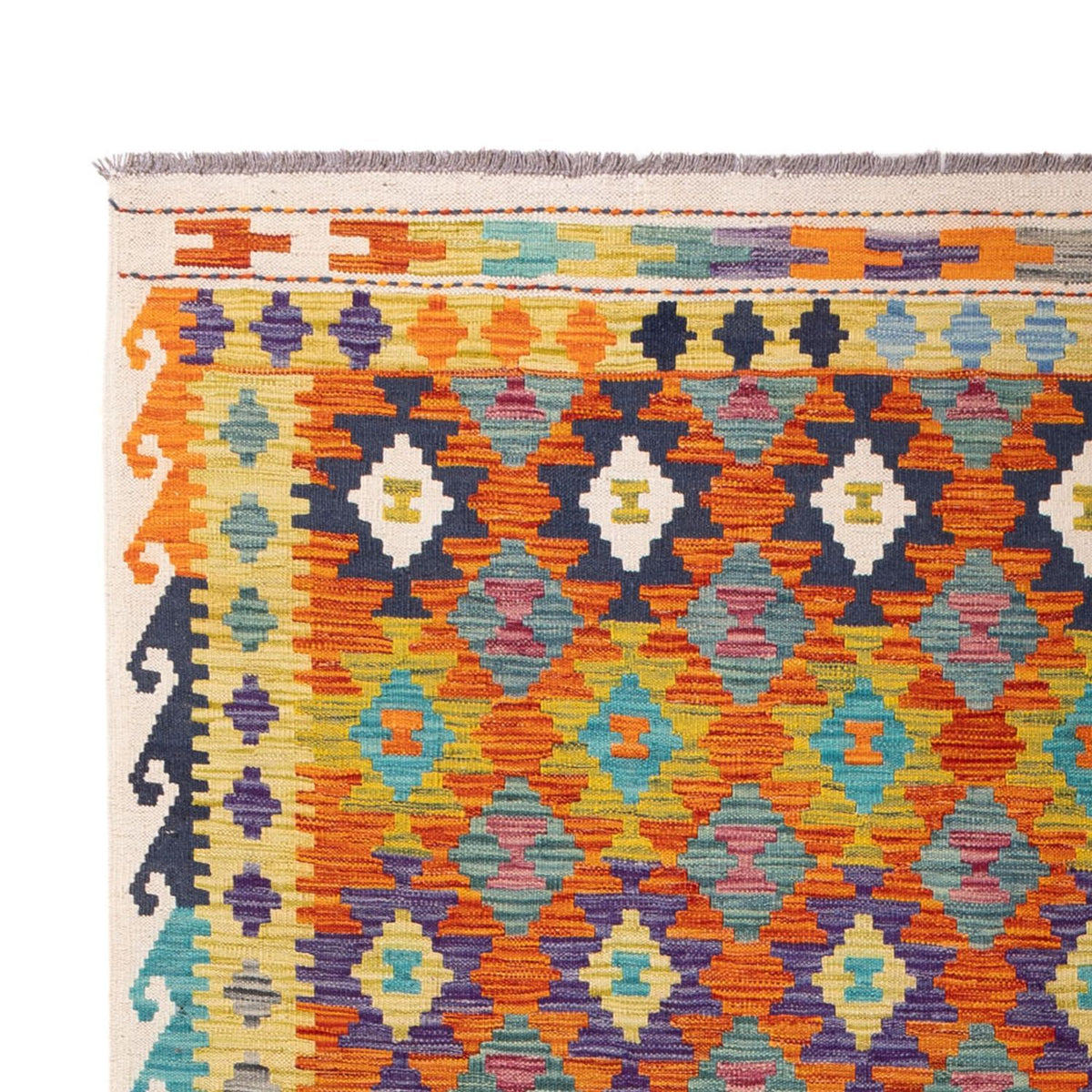 Alfombra Kelim - Splash - 290 x 200 cm - multicolor