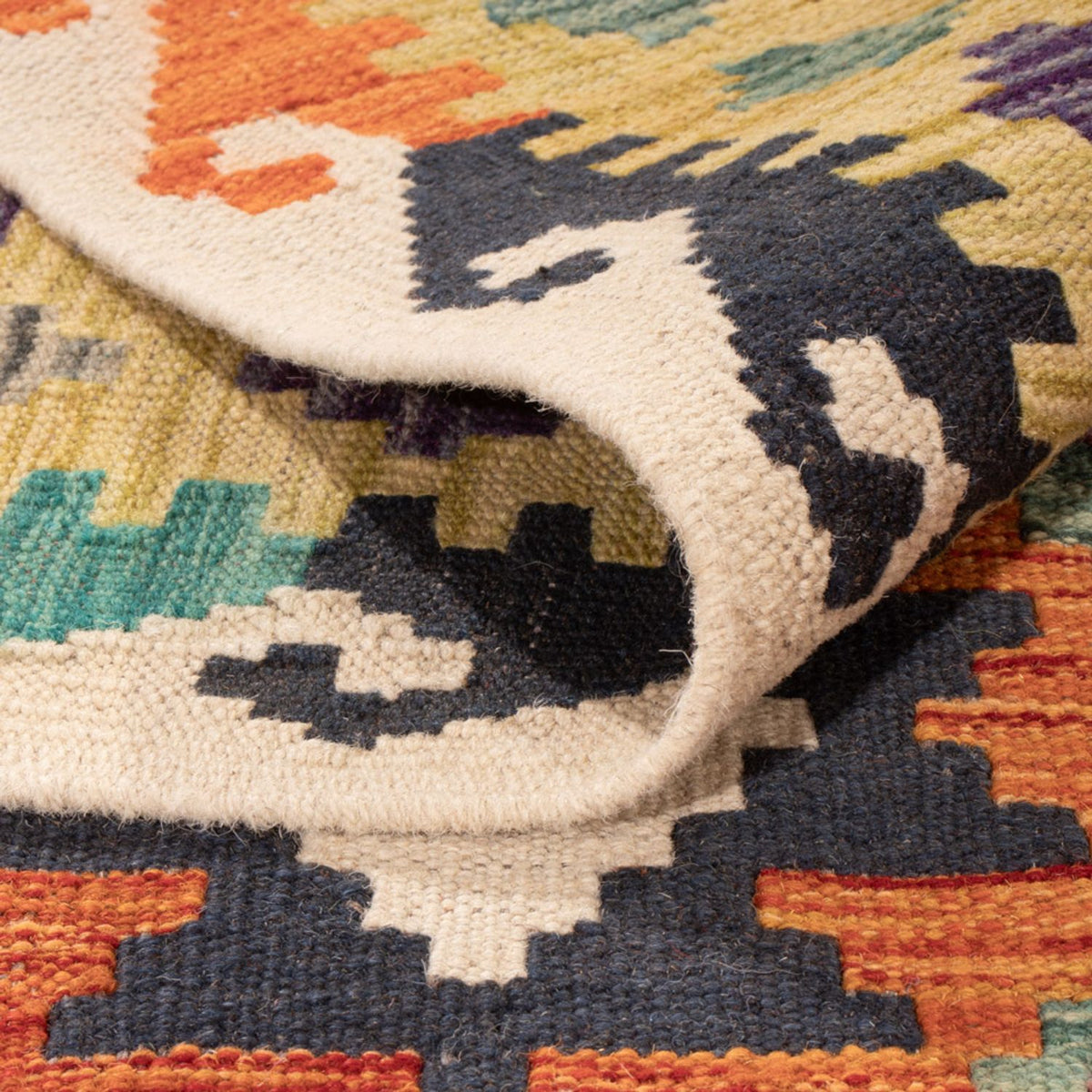 Alfombra Kelim - Splash - 290 x 200 cm - multicolor