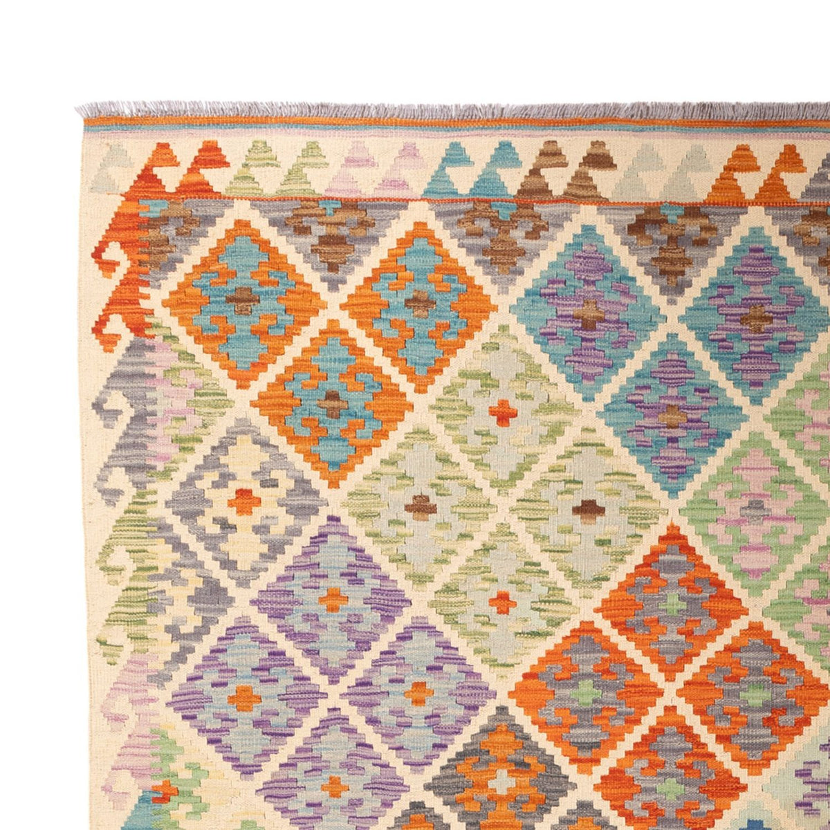 Alfombra Kelim - Splash - 303 x 210 cm - multicolor