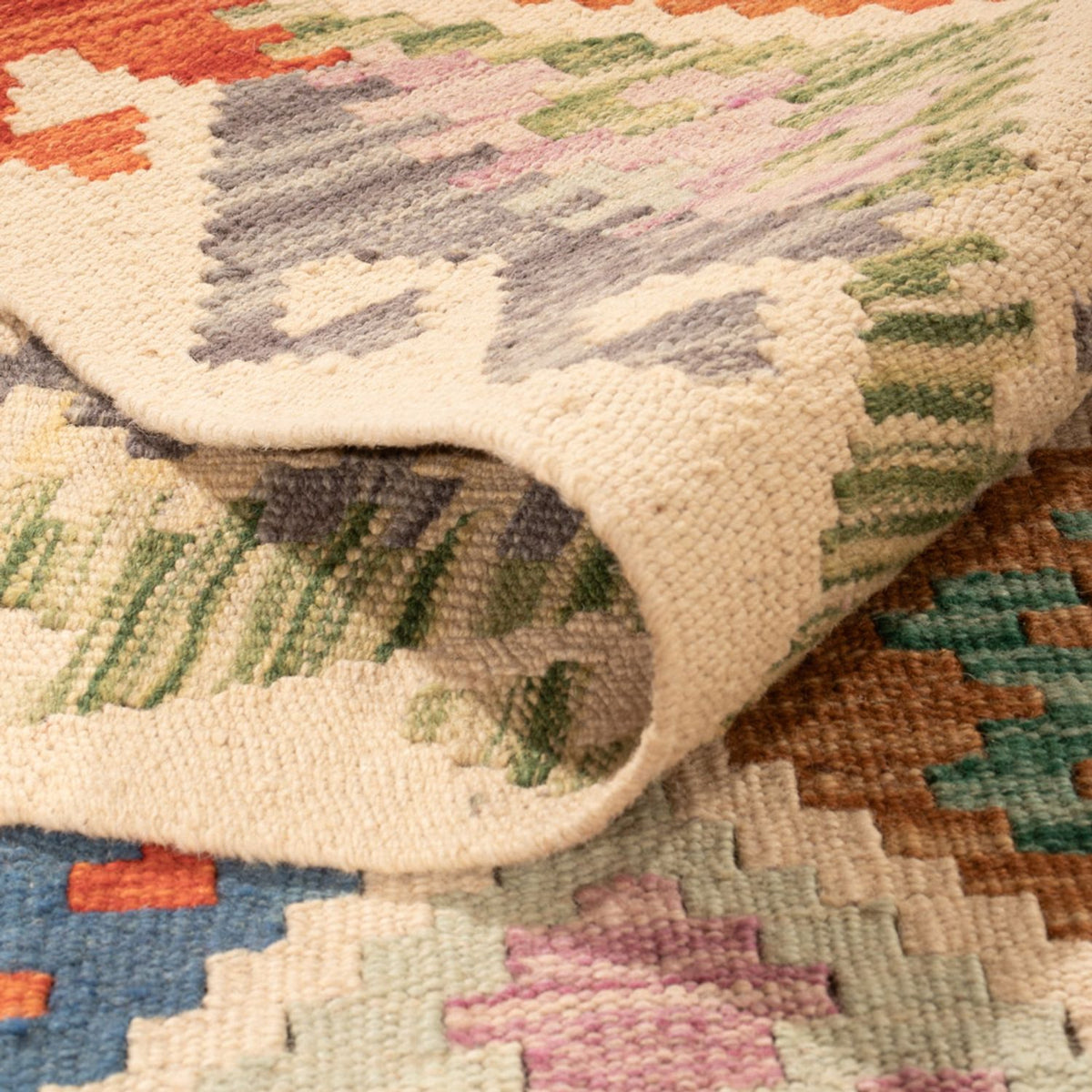 Alfombra Kelim - Splash - 303 x 210 cm - multicolor