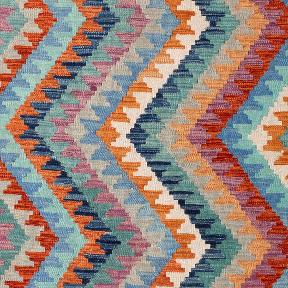 Alfombra Kelim - Splash - 298 x 199 cm - multicolor