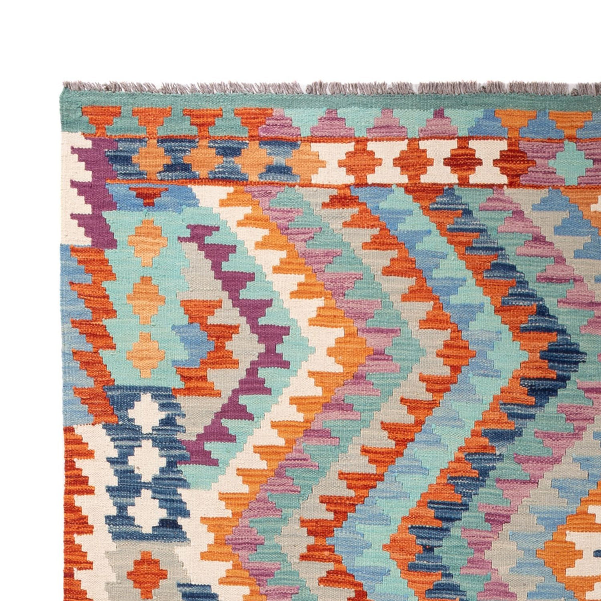 Alfombra Kelim - Splash - 298 x 199 cm - multicolor