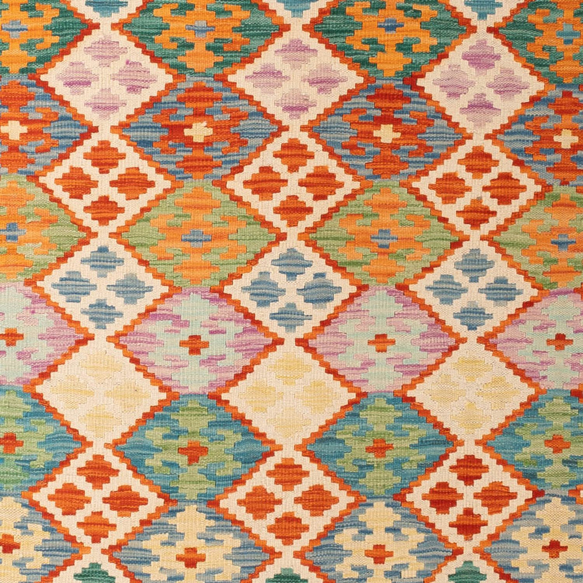 Alfombra Kelim - Splash - 306 x 201 cm - multicolor