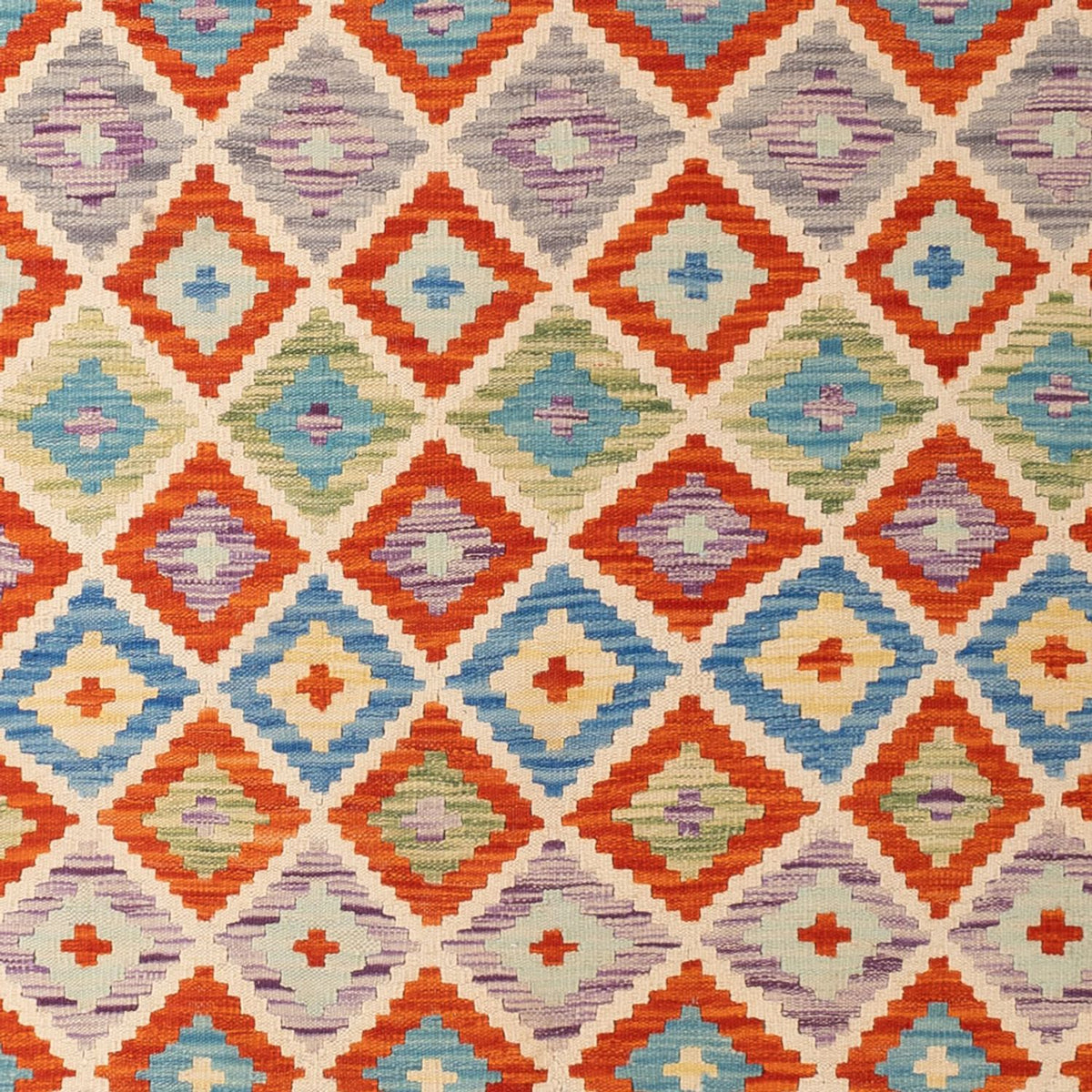 Alfombra Kelim - Splash - 298 x 208 cm - multicolor