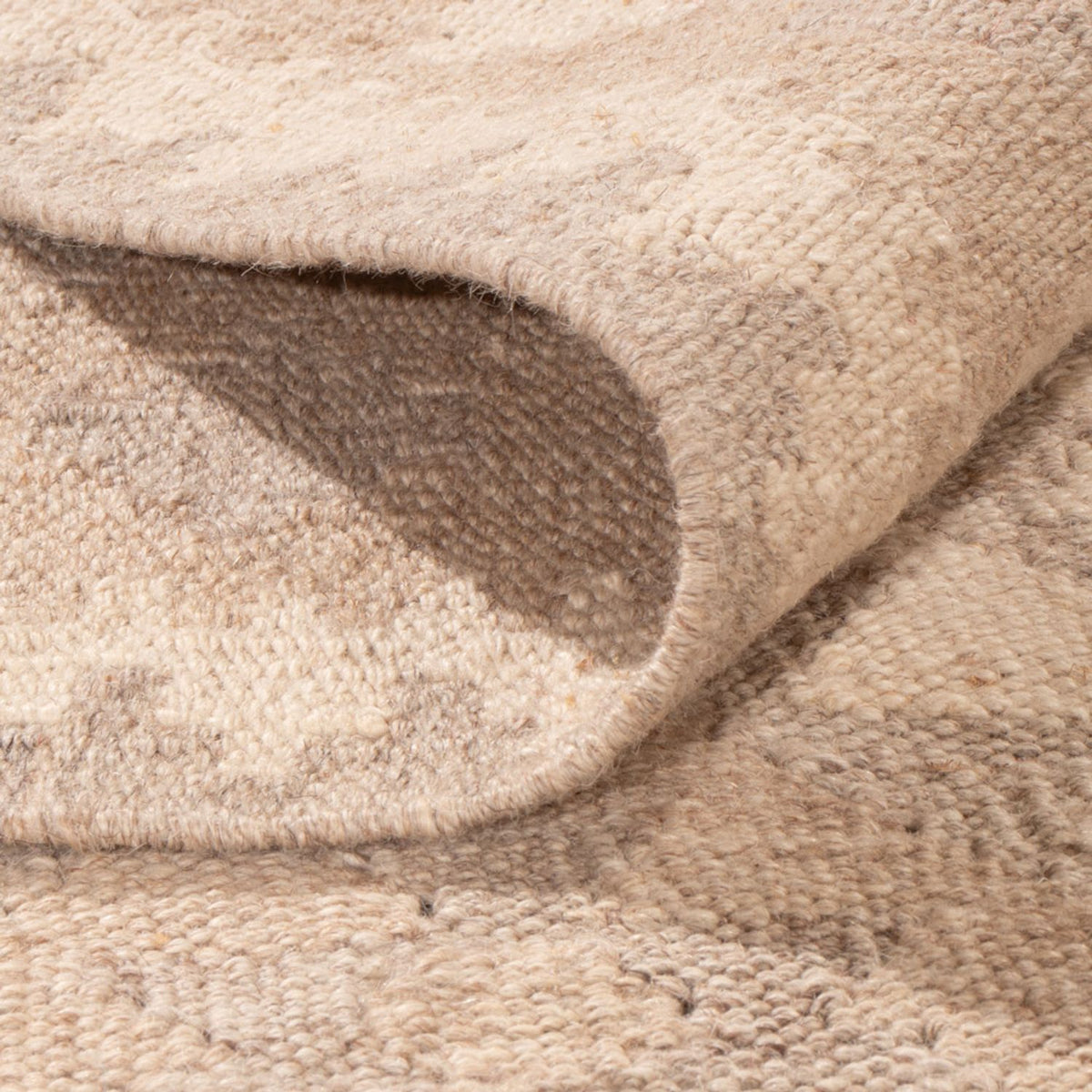 Alfombra Kelim - Splash - 301 x 210 cm - gris claro