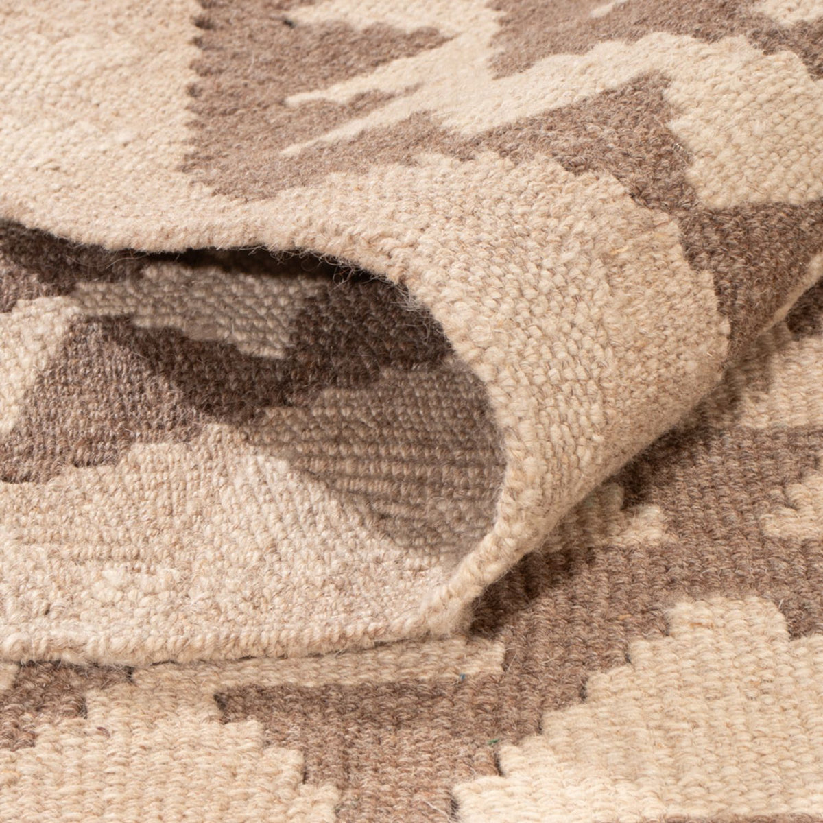 Alfombra Kelim - Splash - 287 x 202 cm - gris claro