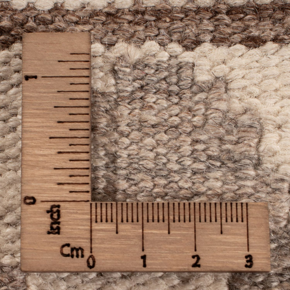 Alfombra Kelim - Splash - 289 x 201 cm - gris claro