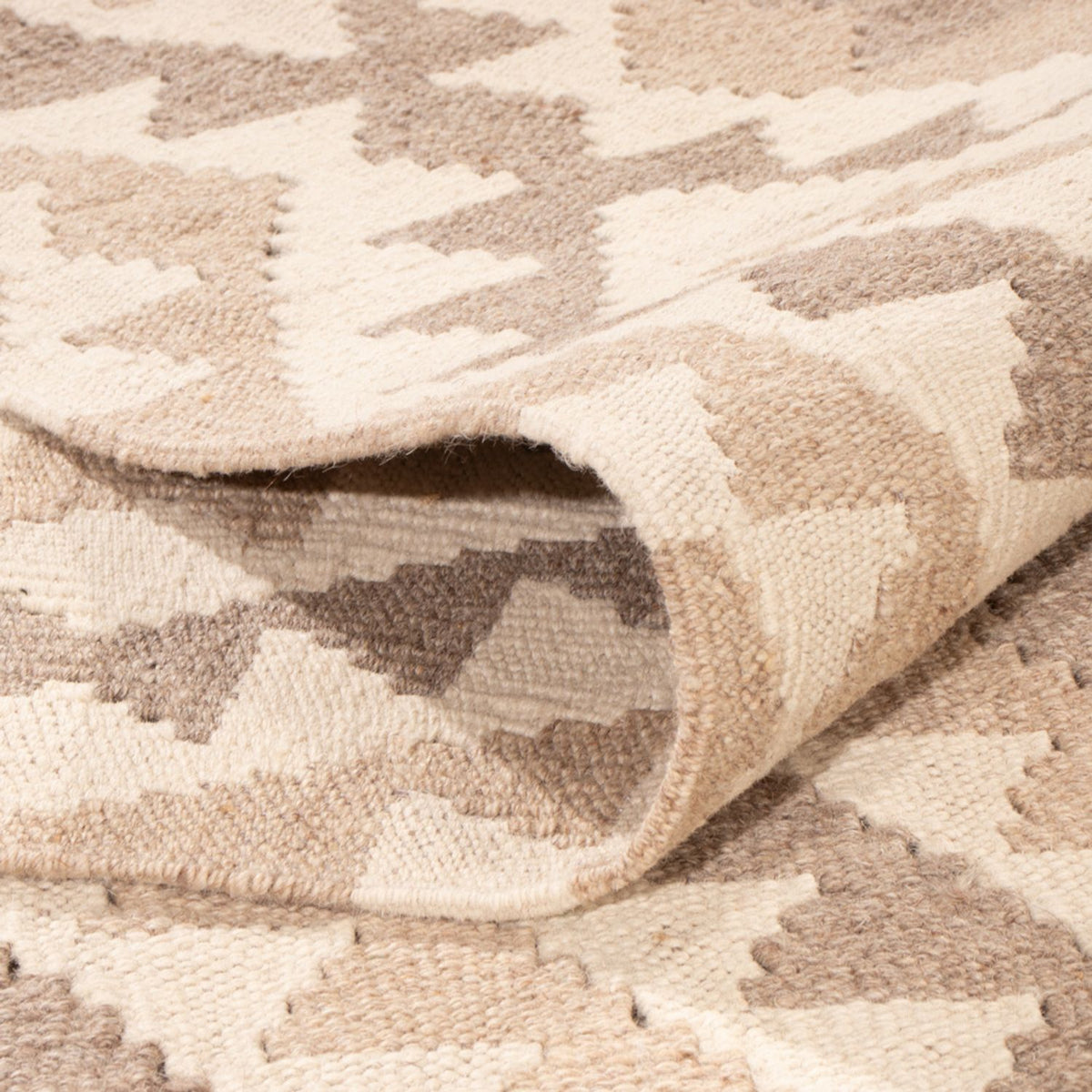 Alfombra Kelim - Splash - 281 x 200 cm - gris claro