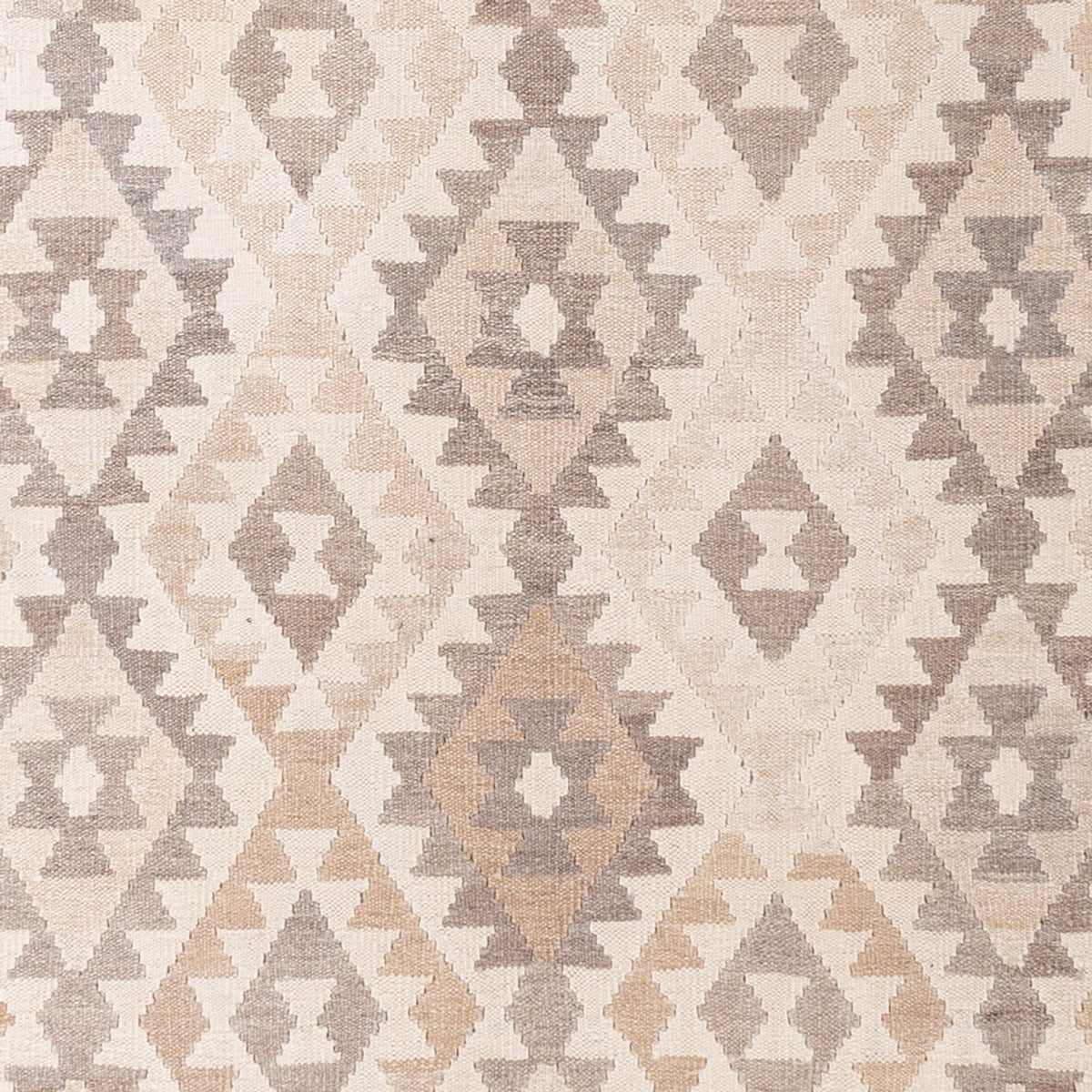 Alfombra Kelim - Splash - 291 x 207 cm - gris claro