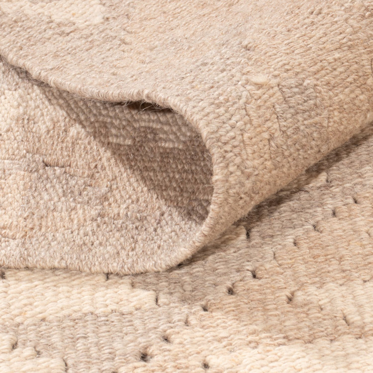 Alfombra Kelim - Splash - 280 x 198 cm - gris claro