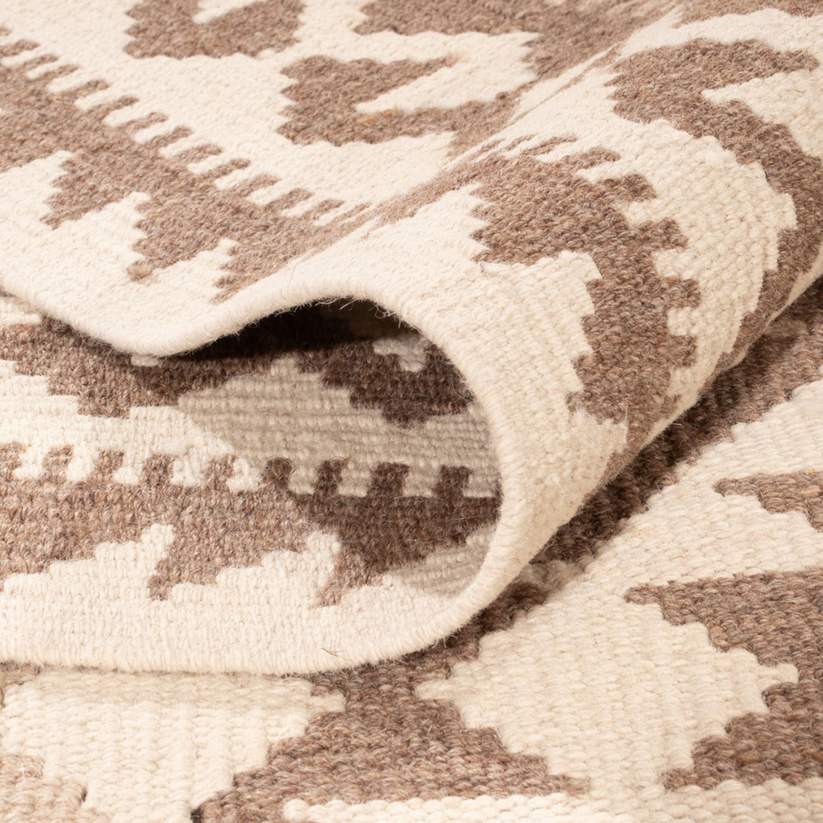 Alfombra Kelim - Splash - 299 x 207 cm - gris claro