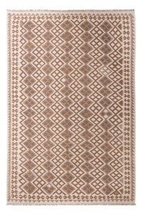 Alfombra Kelim - Splash - 303 x 206 cm - gris