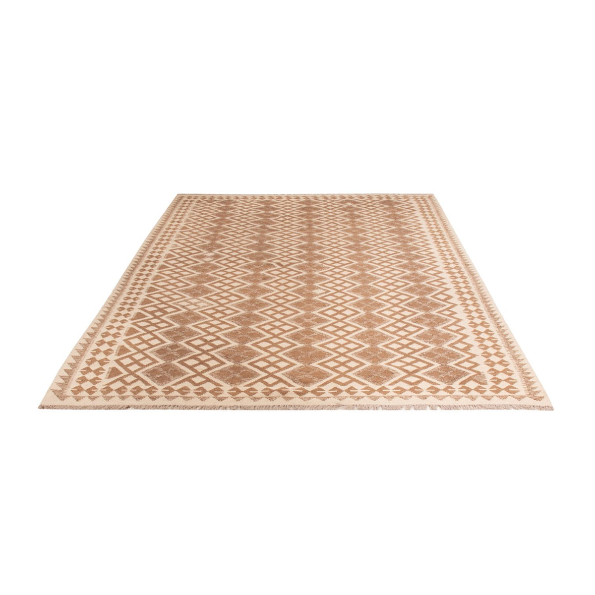 Alfombra Kelim - Splash - 303 x 206 cm - gris