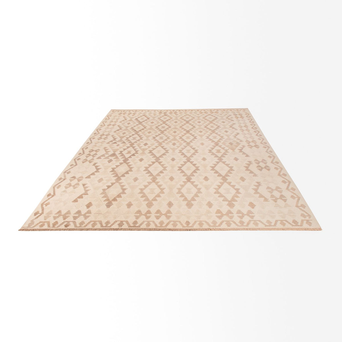 Alfombra Kelim - Splash - 300 x 200 cm - gris claro