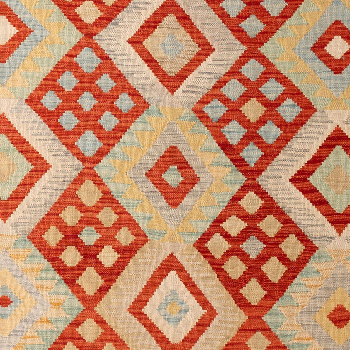 Alfombra Kelim - Splash - 294 x 209 cm - multicolor