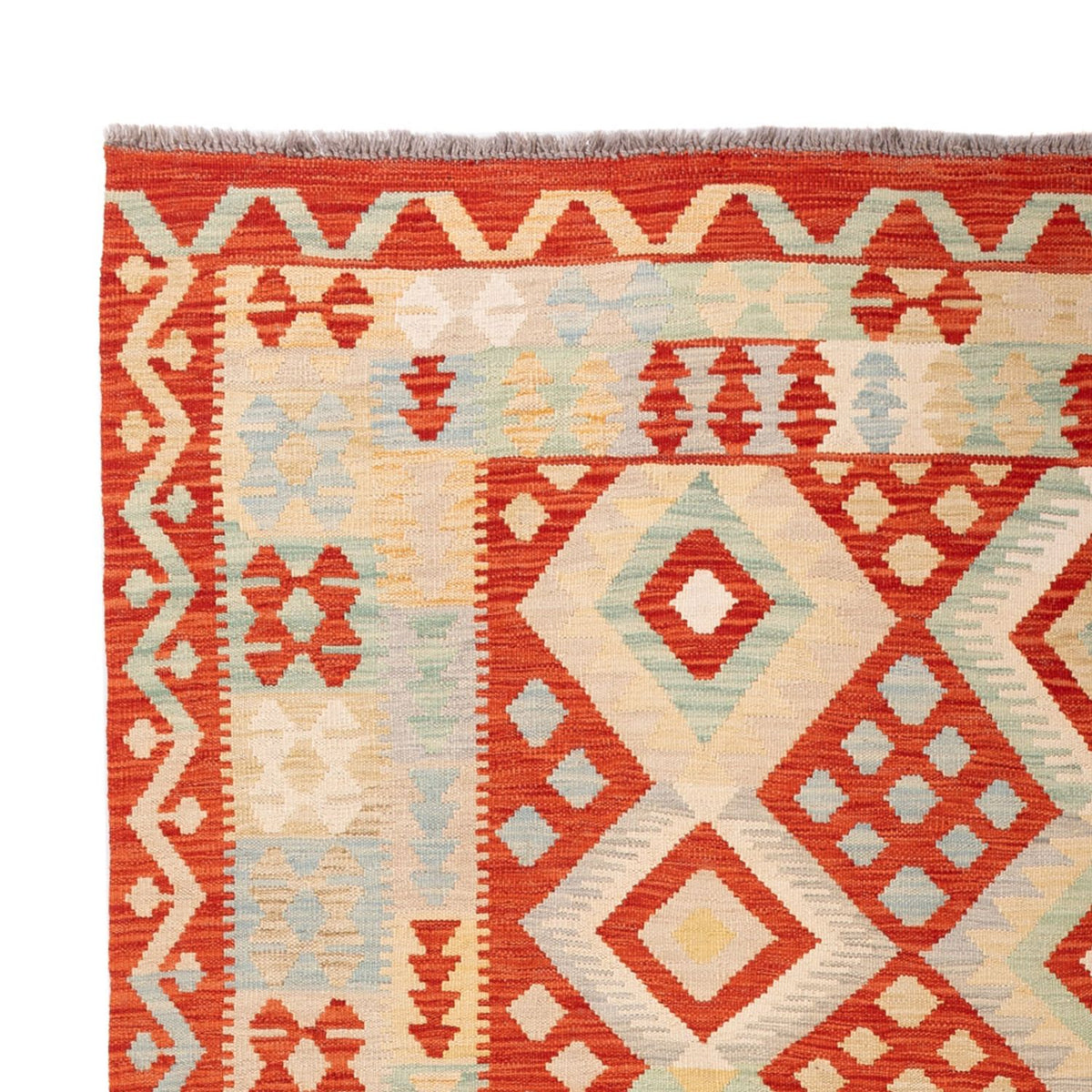 Alfombra Kelim - Splash - 294 x 209 cm - multicolor