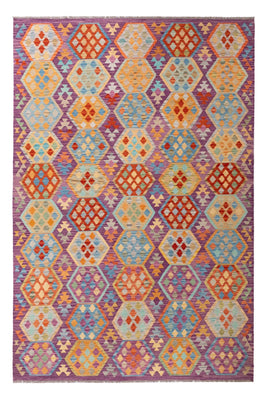 Alfombra Kelim - Splash - 313 x 206 cm - multicolor