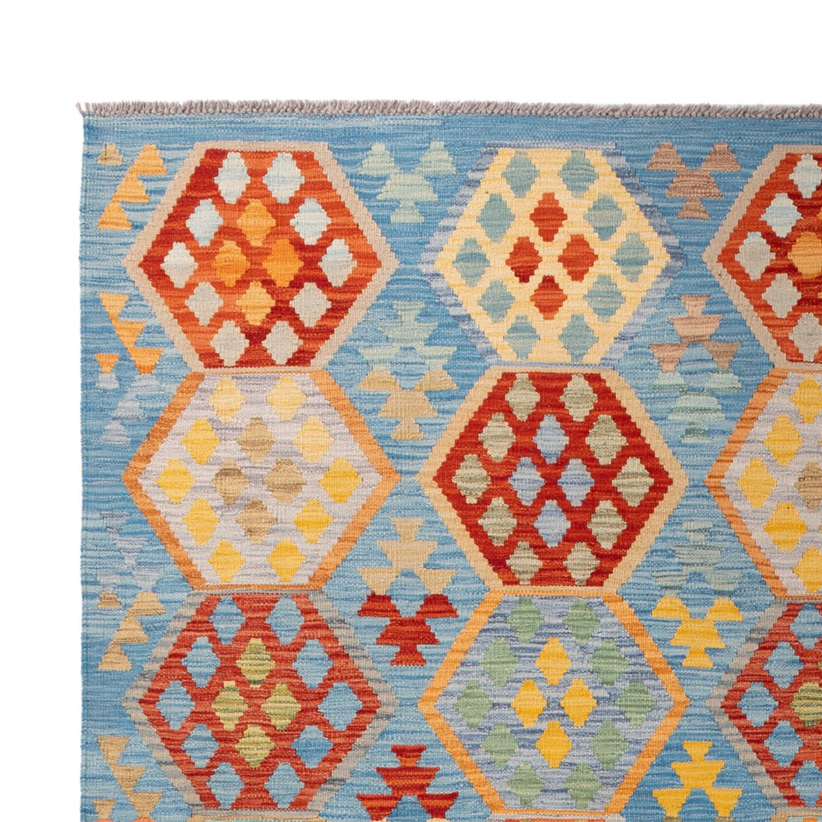 Alfombra Kelim - Splash - 310 x 207 cm - multicolor