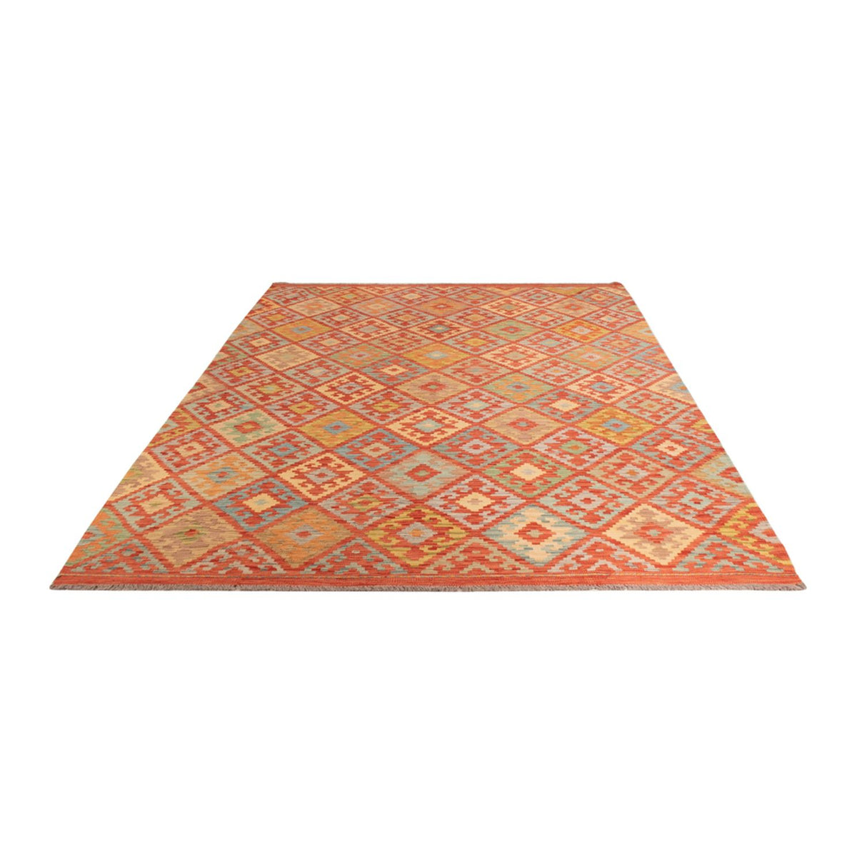 Alfombra Kelim - Splash - 300 x 202 cm - multicolor