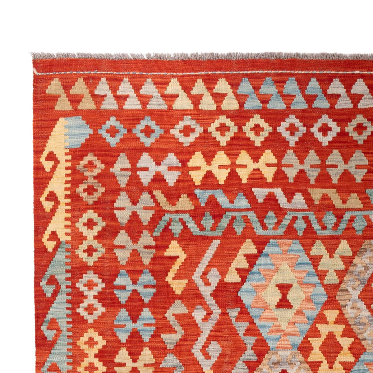 Alfombra Kelim - Splash - 309 x 197 cm - multicolor