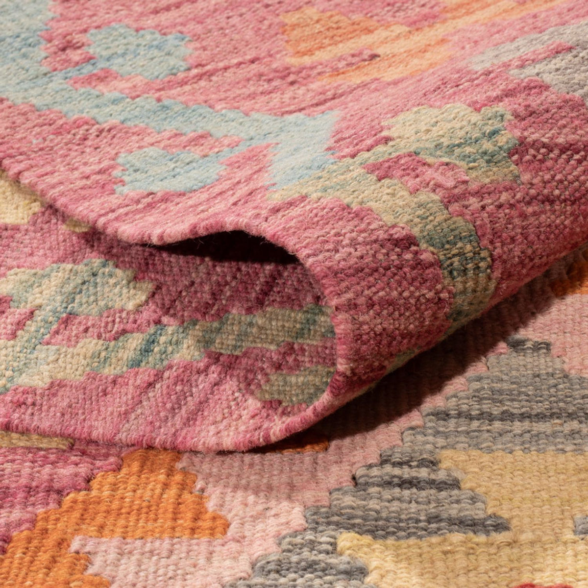 Alfombra Kelim - Splash - 297 x 194 cm - multicolor