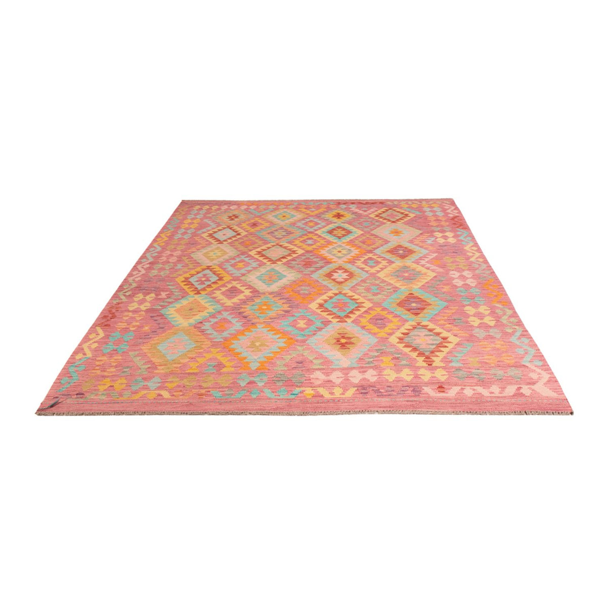 Alfombra Kelim - Splash - 297 x 194 cm - multicolor