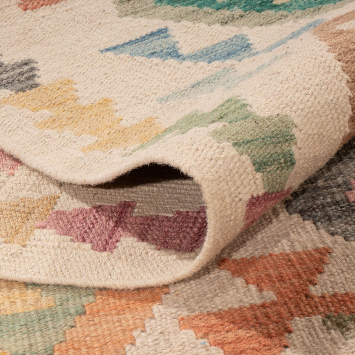 Alfombra Kelim - Splash - 298 x 205 cm - multicolor