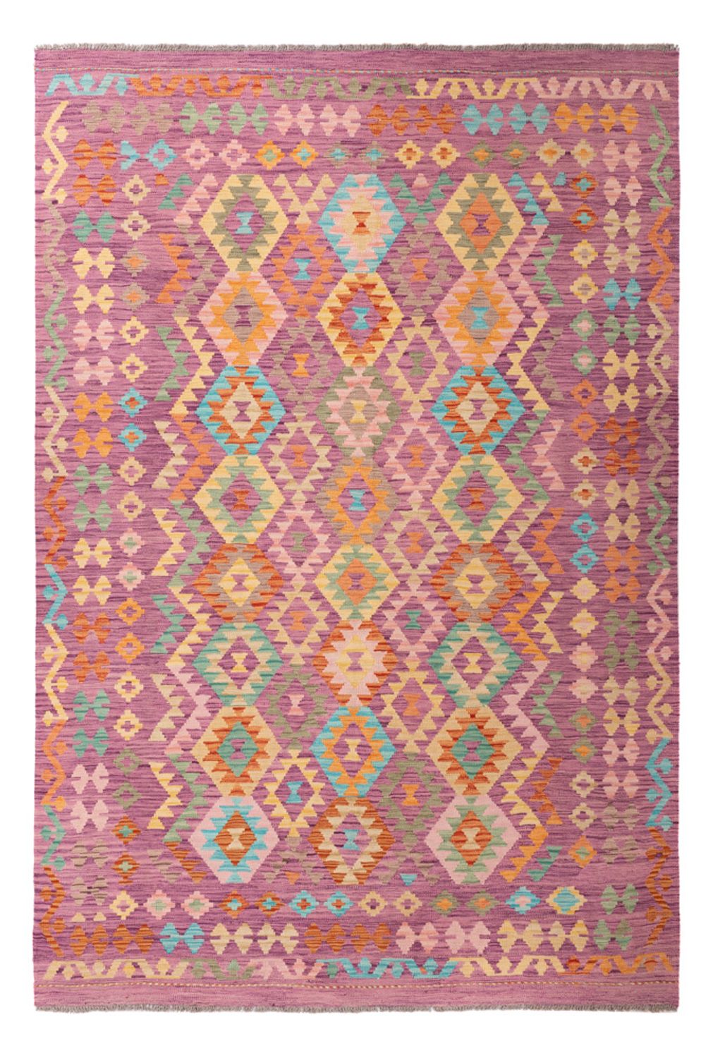 Alfombra Kelim - Splash - 299 x 198 cm - multicolor