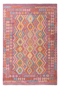 Alfombra Kelim - Splash - 299 x 198 cm - multicolor