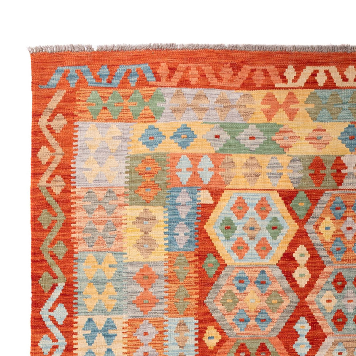 Alfombra Kelim - Splash - 305 x 207 cm - multicolor