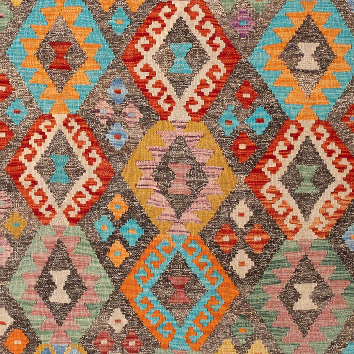 Alfombra Kelim - Splash - 314 x 201 cm - multicolor