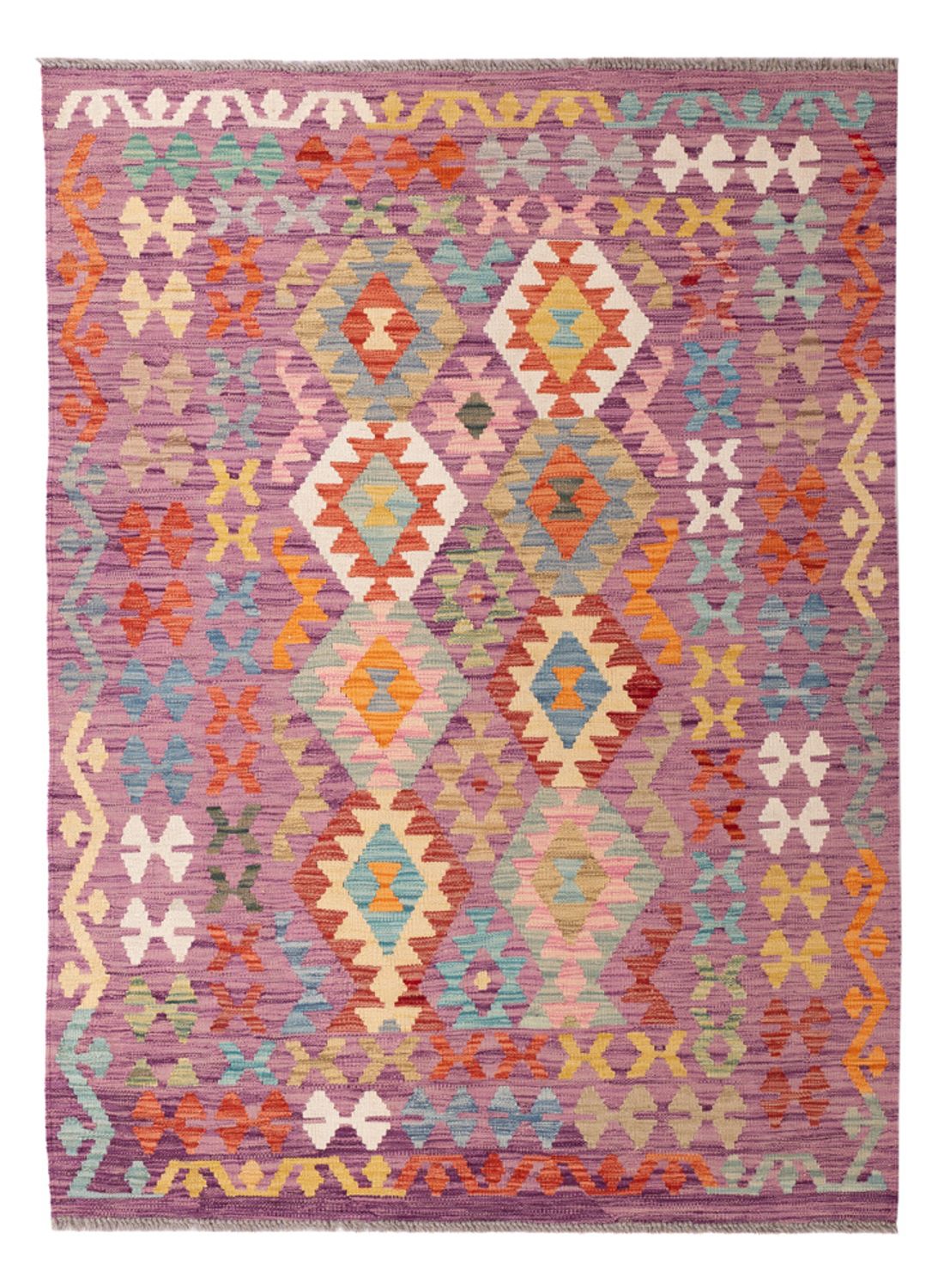 Alfombra Kelim - Splash - 173 x 124 cm - multicolor
