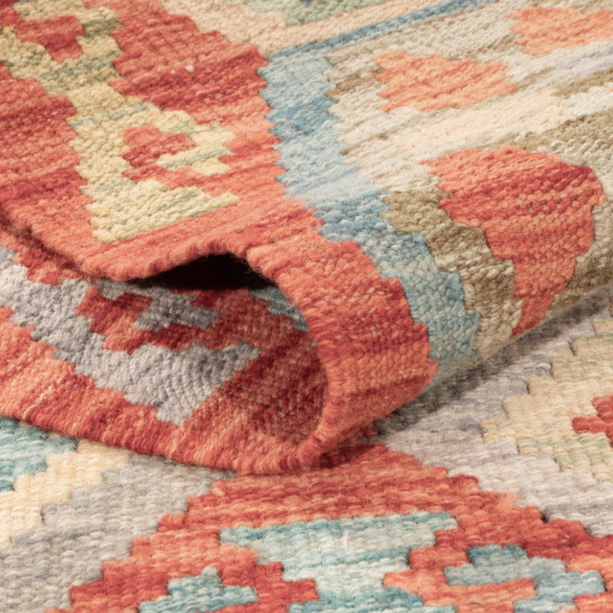 Alfombra Kelim - Splash - 186 x 122 cm - multicolor