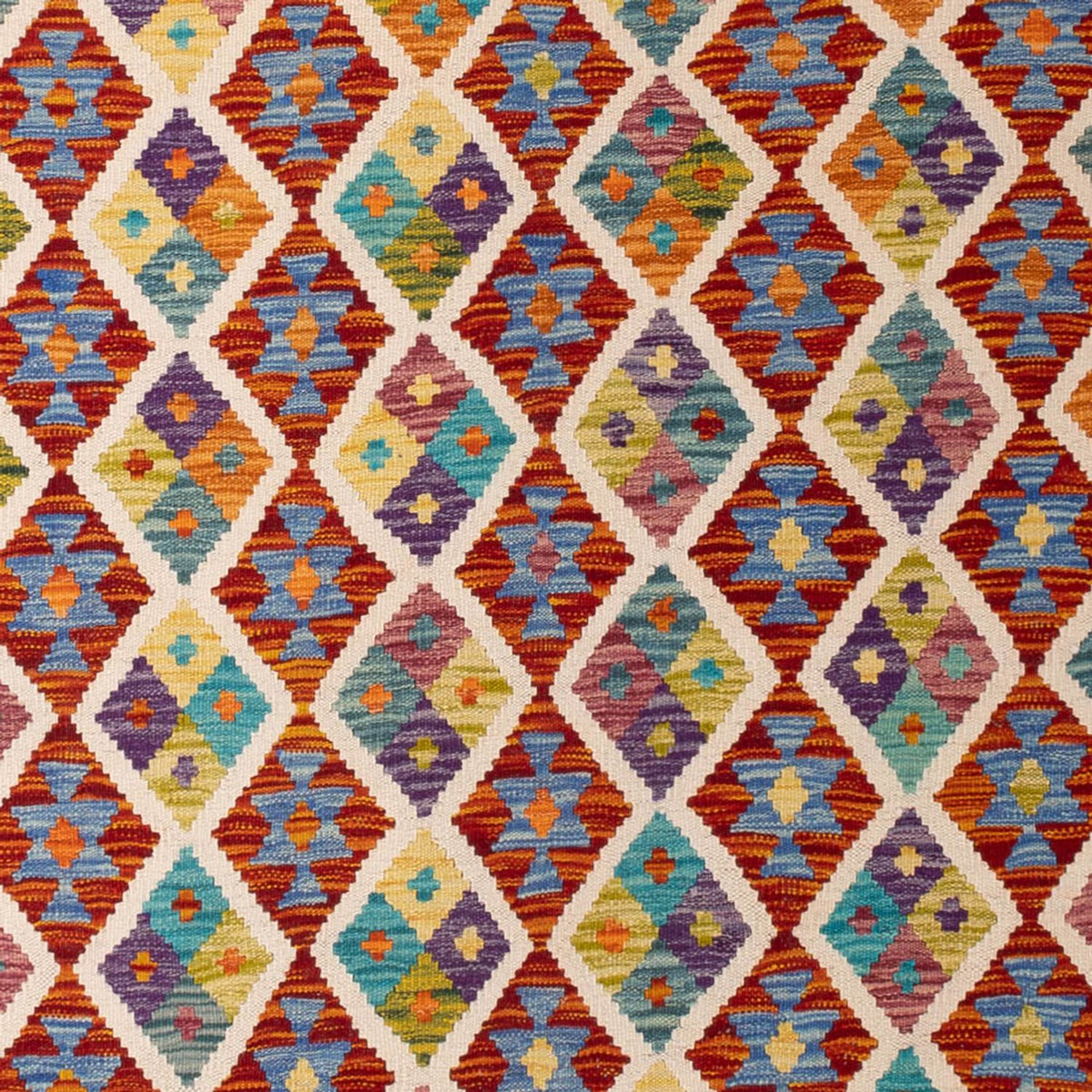 Alfombra Kelim - Splash - 307 x 205 cm - multicolor