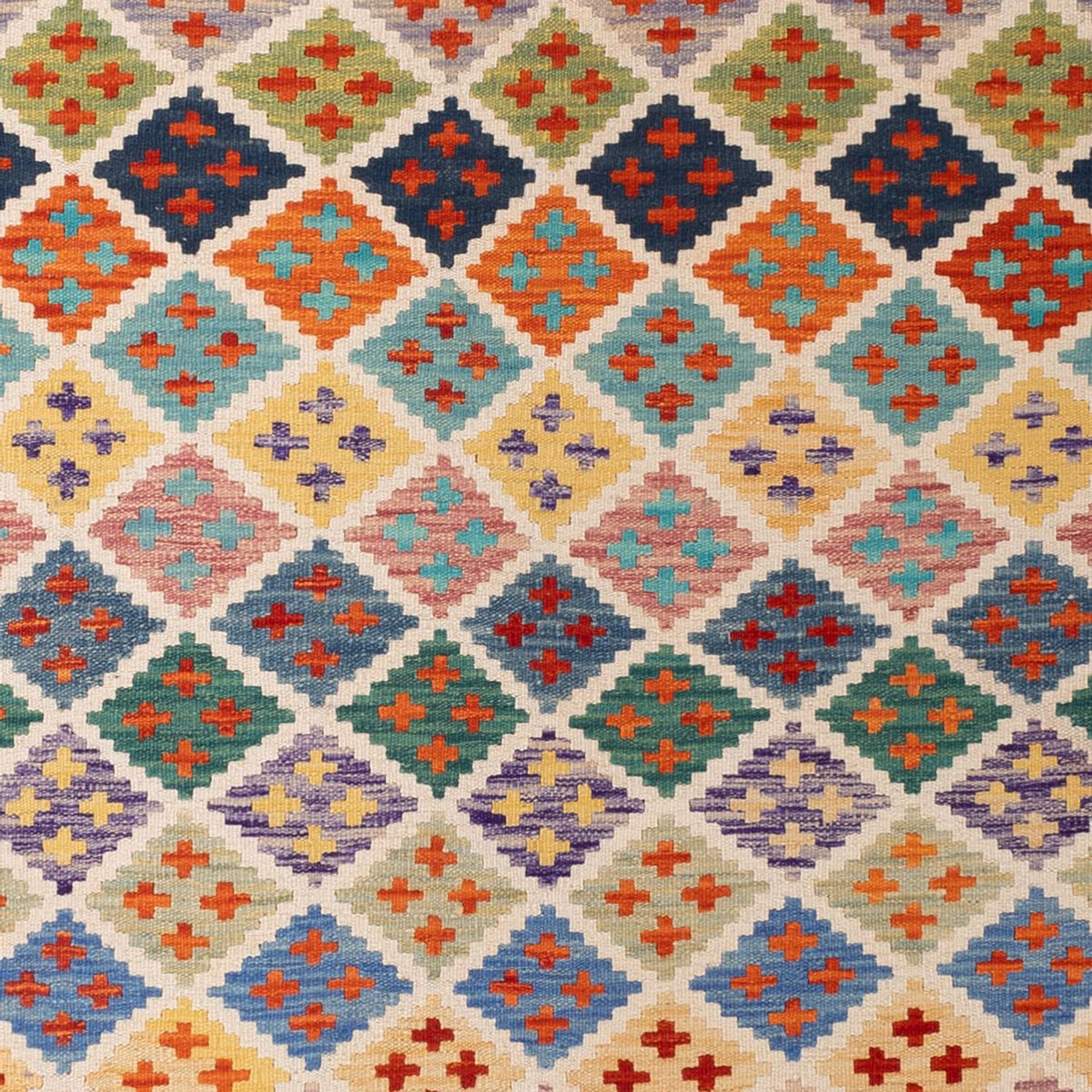 Alfombra Kelim - Splash - 304 x 209 cm - multicolor