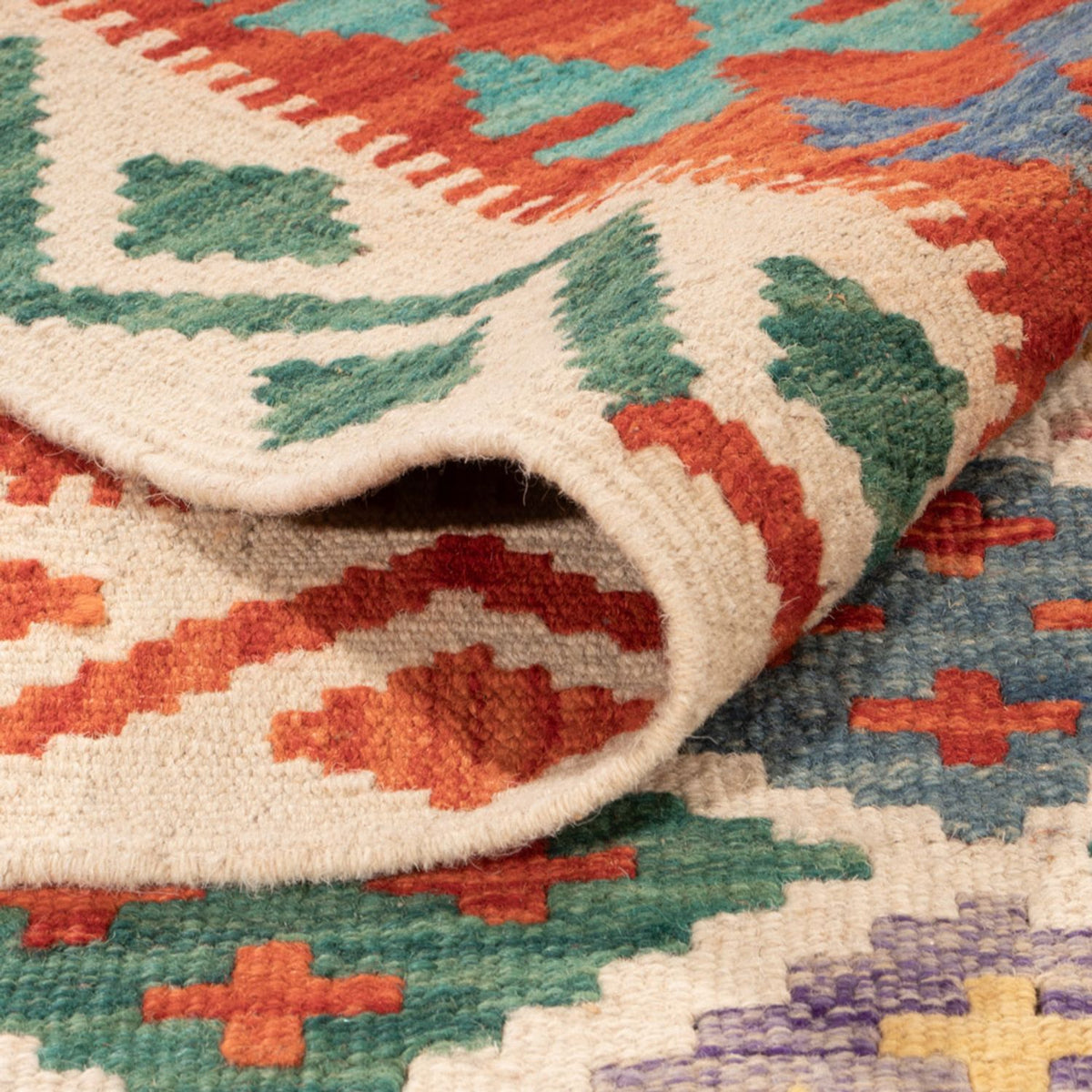 Alfombra Kelim - Splash - 304 x 209 cm - multicolor