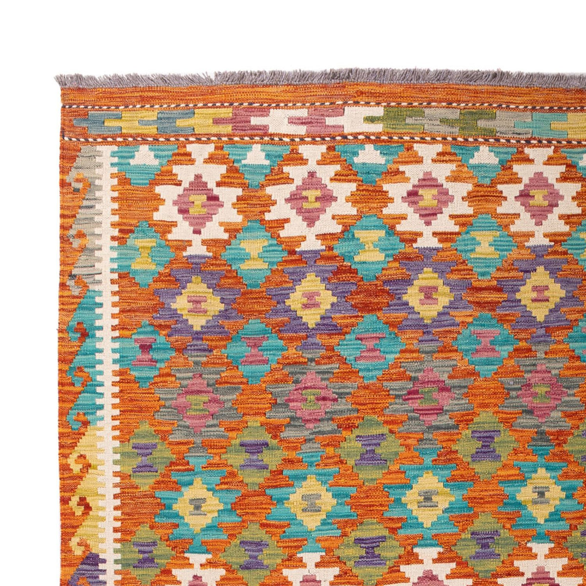 Alfombra Kelim - Splash - 292 x 213 cm - multicolor