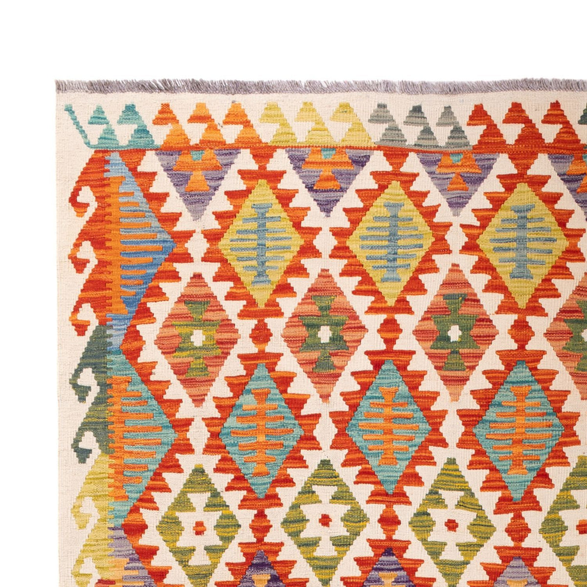 Alfombra Kelim - Splash - 307 x 200 cm - multicolor