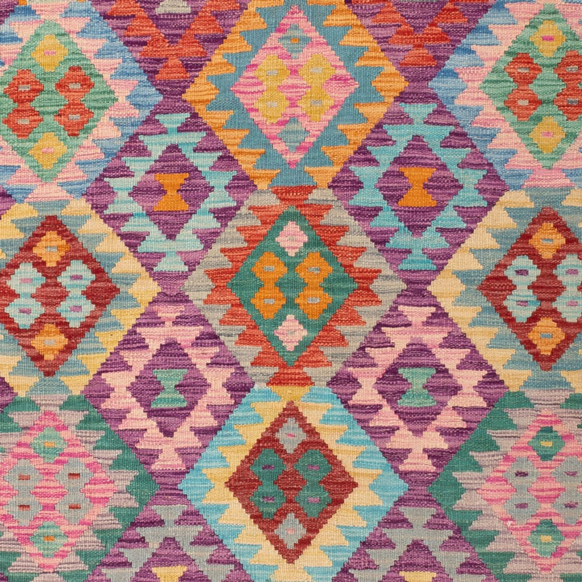 Alfombra Kelim - Splash - 301 x 200 cm - multicolor