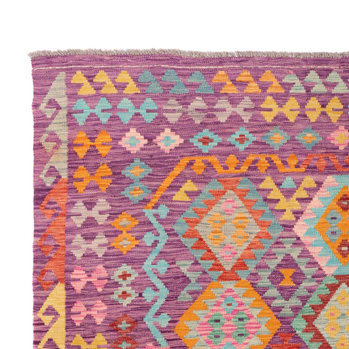 Alfombra Kelim - Splash - 301 x 200 cm - multicolor