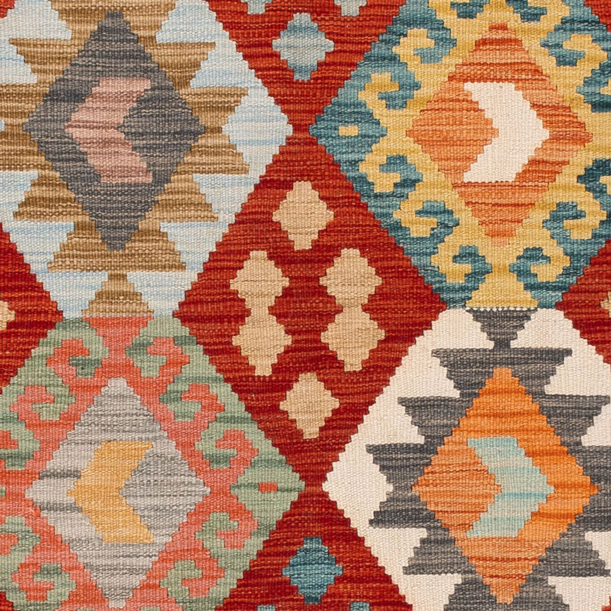 Alfombra Kelim - Splash - 186 x 120 cm - multicolor