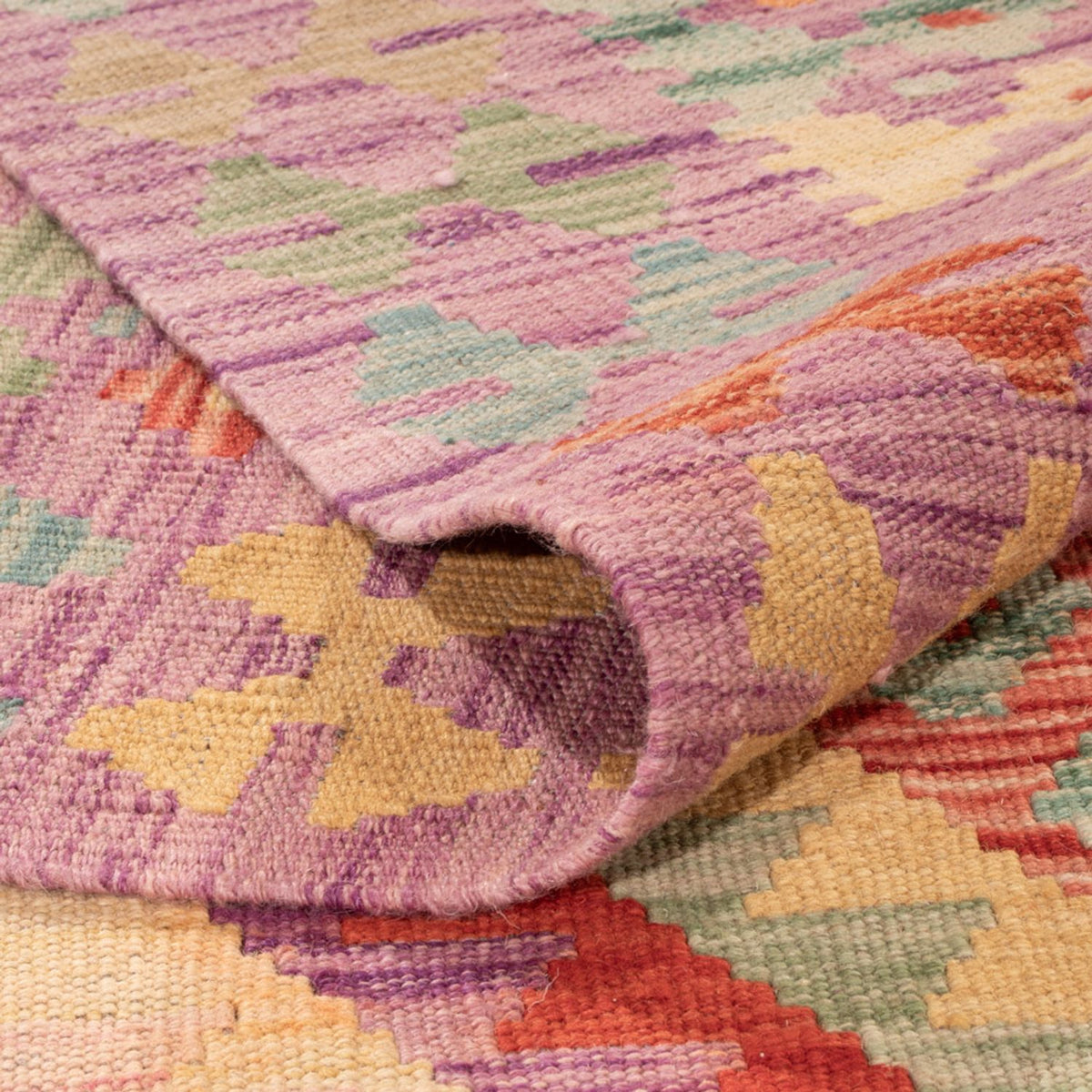 Alfombra Kelim - Splash - 300 x 203 cm - multicolor