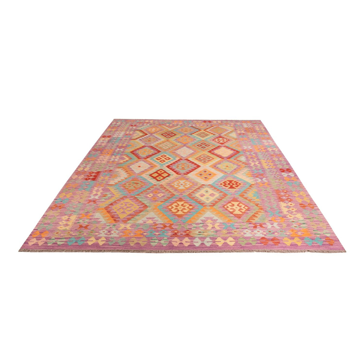 Alfombra Kelim - Splash - 300 x 203 cm - multicolor